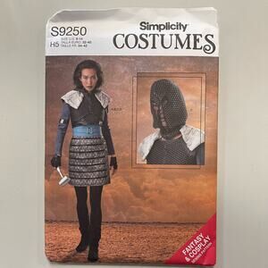 Simplicity S9200 Pattern Halloween Women's Cosplay Fantasy Costume Sz 6-14 Uncut